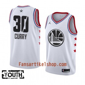 Golden State Warriors Trikot Stephen Curry 30 2019 All-Star Jordan Brand Weiß Swingman - Kinder